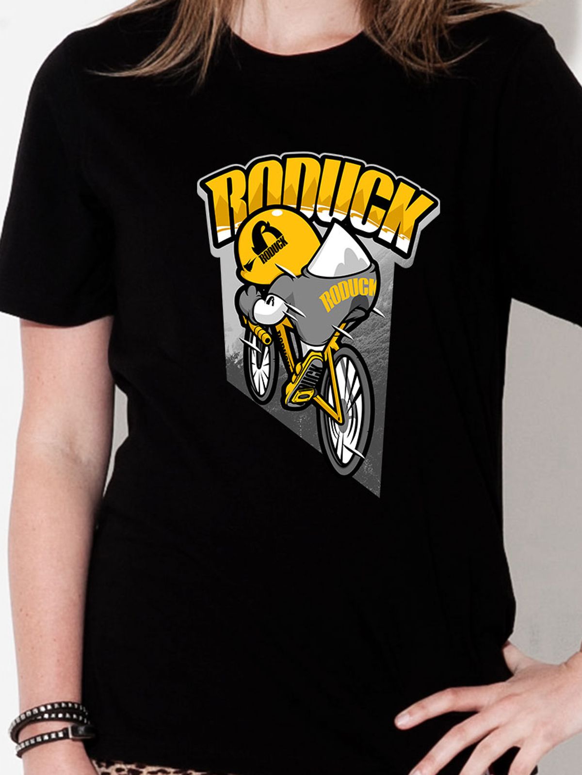 돌돌(DOLDOL) Roduck_T-shirts_10 로드자전거 오리 로덕 캐릭터 그래픽 티셔츠