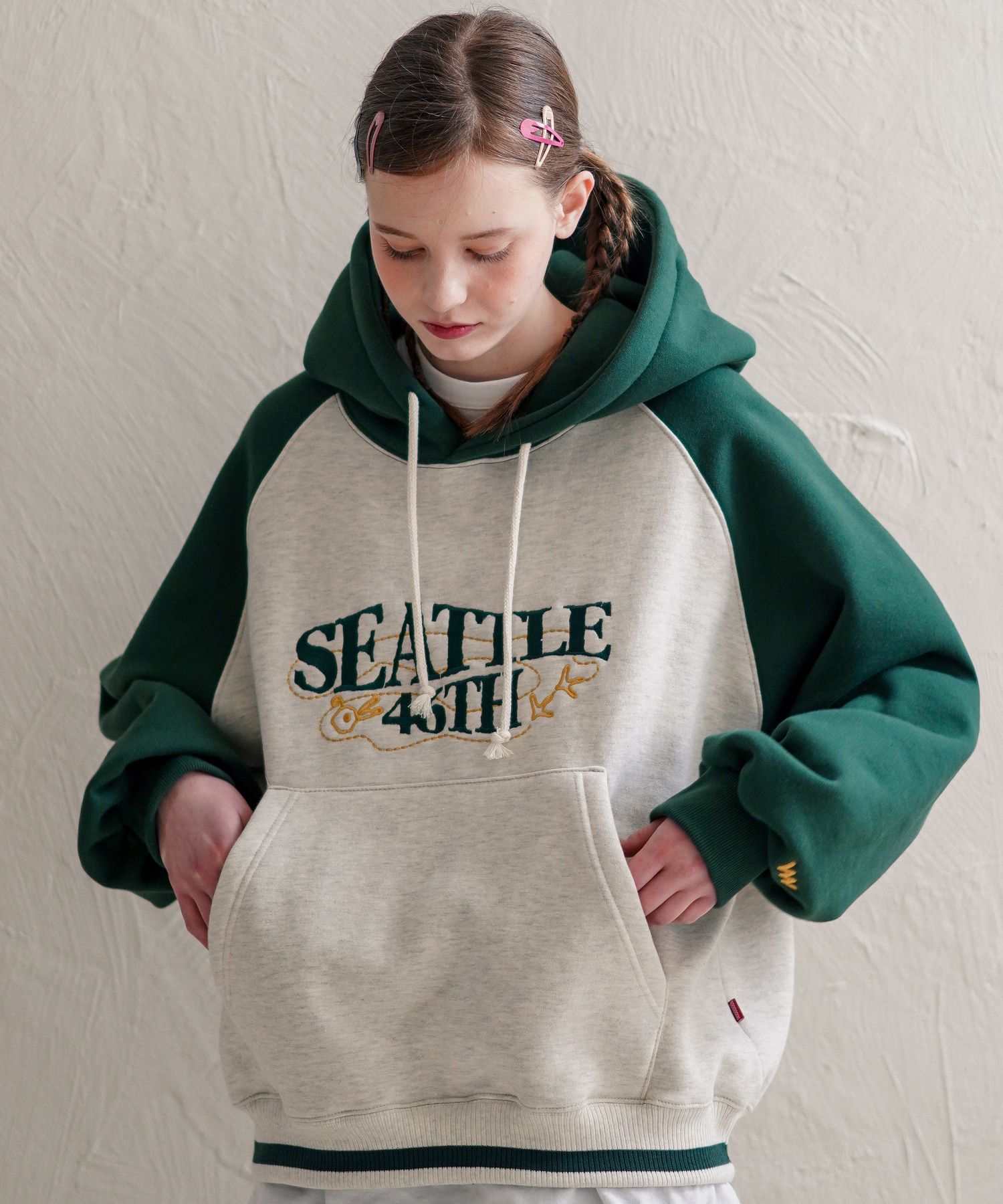 MUSINSA | WVPROJECT Seattle Hood Green JIHD7651