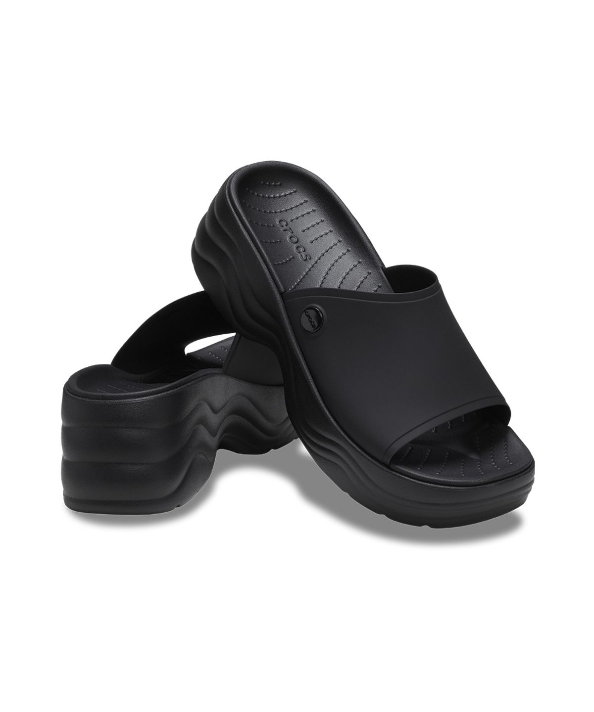 크록스(CROCS) 여성 스카이라인 슬라이드 BK (23SWSL208182)