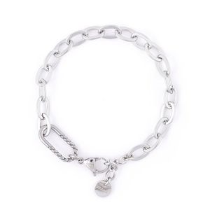스크류링 포인트 써지컬스틸 플랫 라운드 체인팔찌 (C2301-AC984_SV)