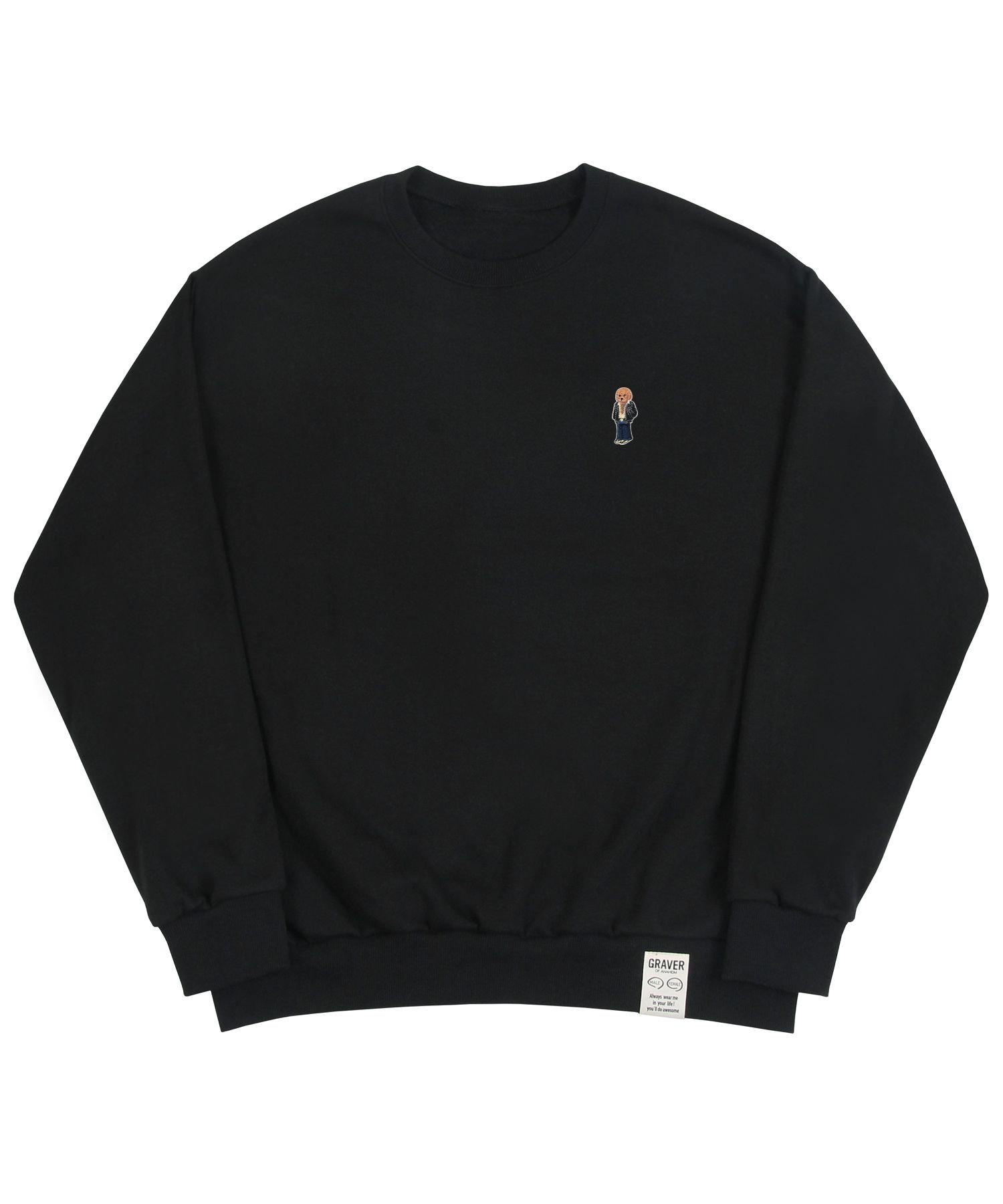 [GRAVER]★TATTOO DOG PERITO SWEATSHIRT MUSINSA | GRAVER [UNISEX] Tattoo Dog Perito Sweatshirt_Navy