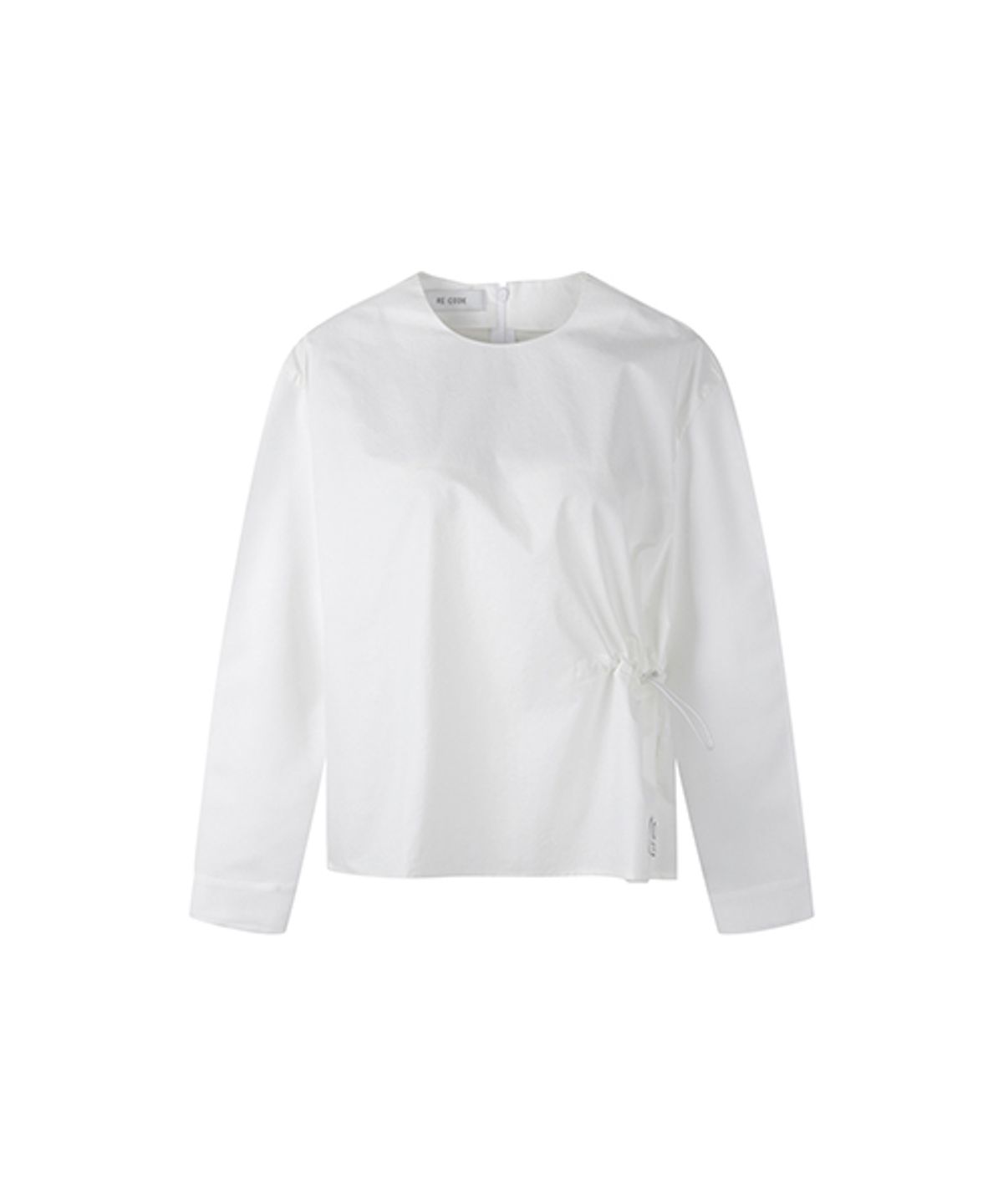 래코드(RECODE) [여성] Round Sleeve Shirring Detail Top_RQSAS23575WHX