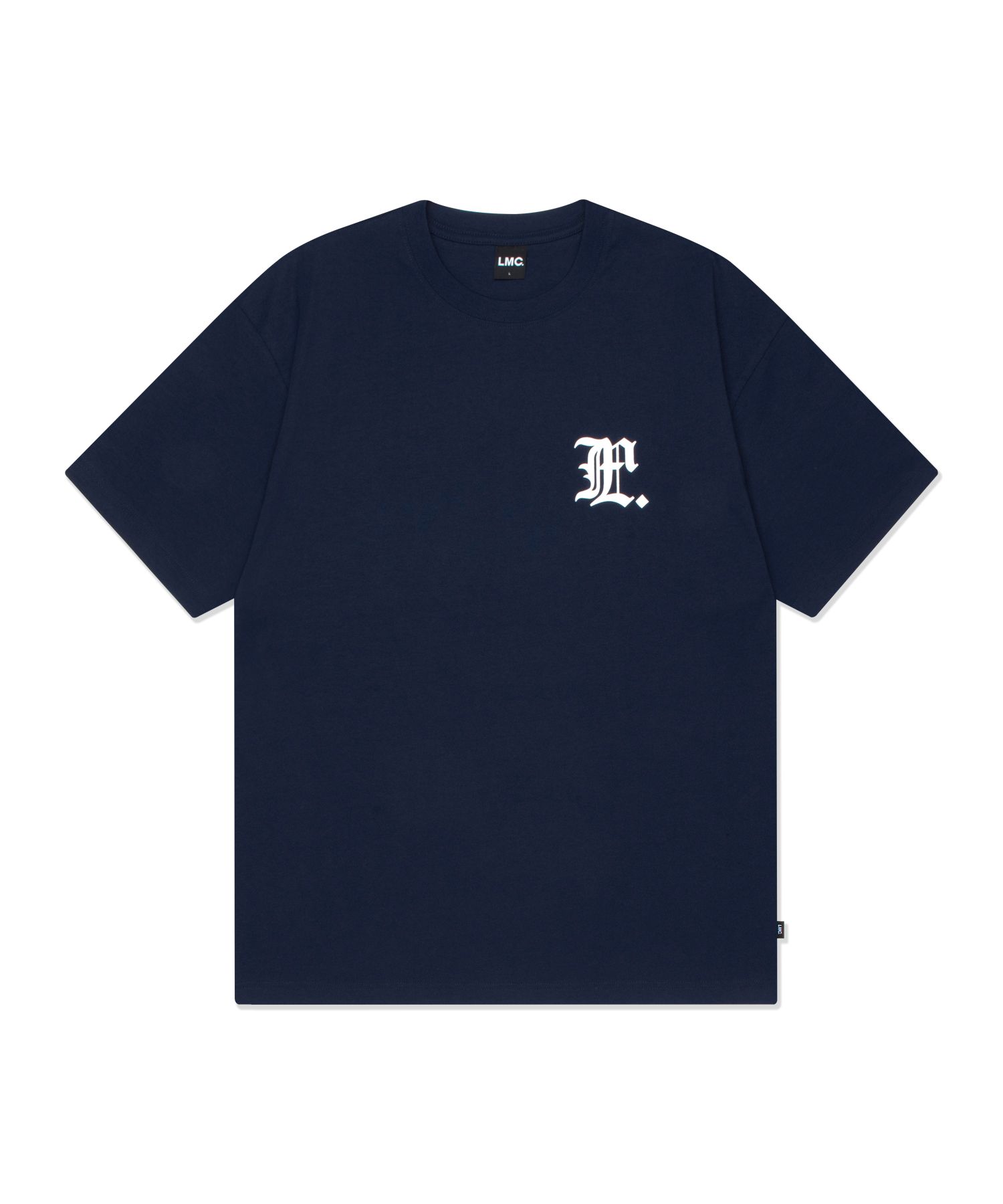 MUSINSA公式 | LMC GOTHIC TEE navy