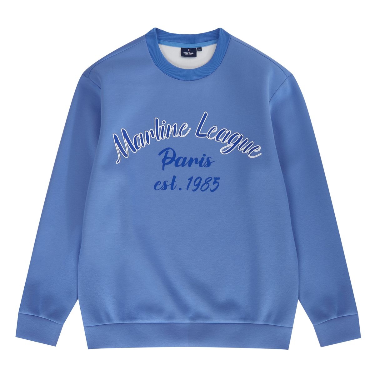 마틴골프(MARTINE GOLF) Lettering Round Shirts_S/Blue (Men)