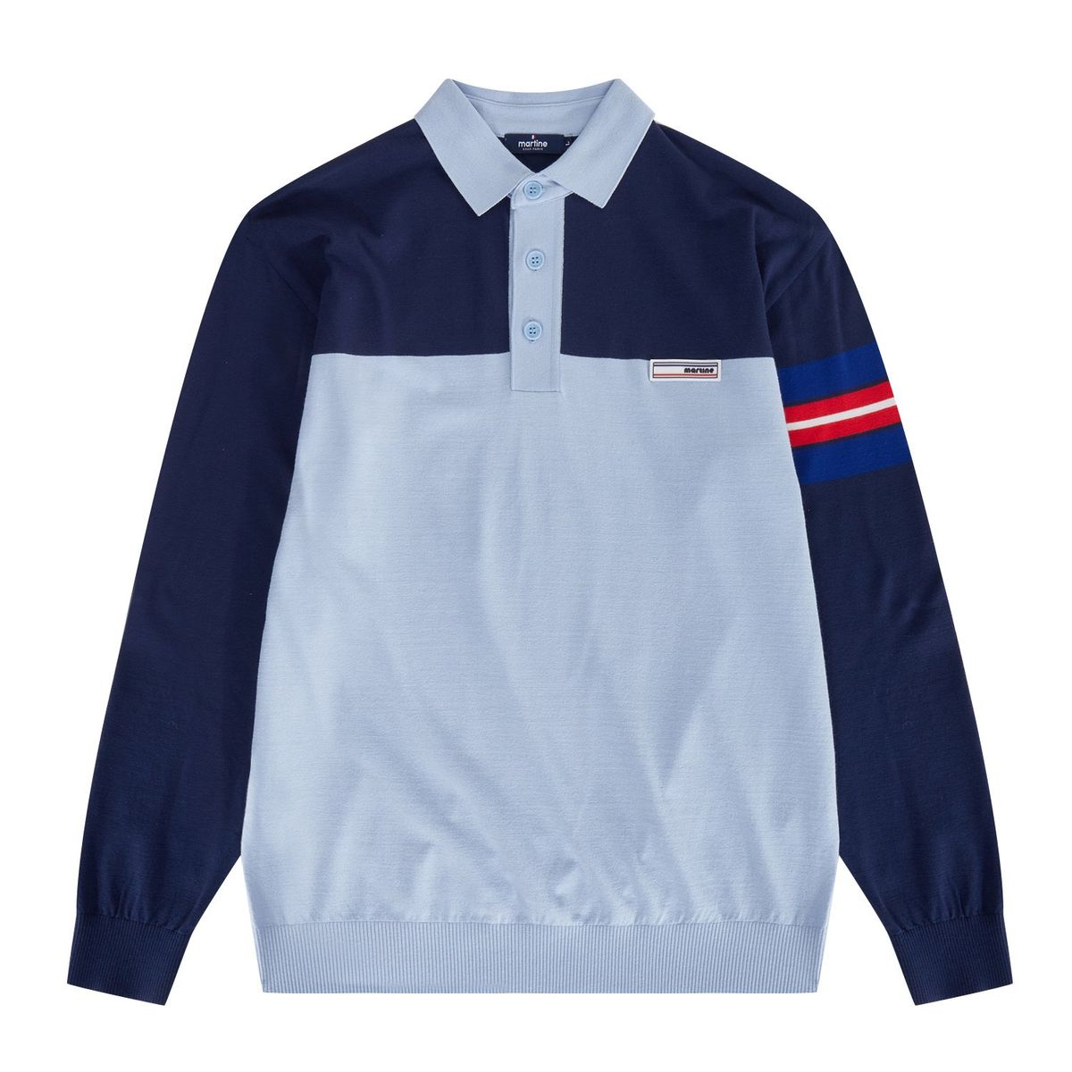 마틴골프(MARTINE GOLF) Color Block Polo Sweater_Navy (Men)