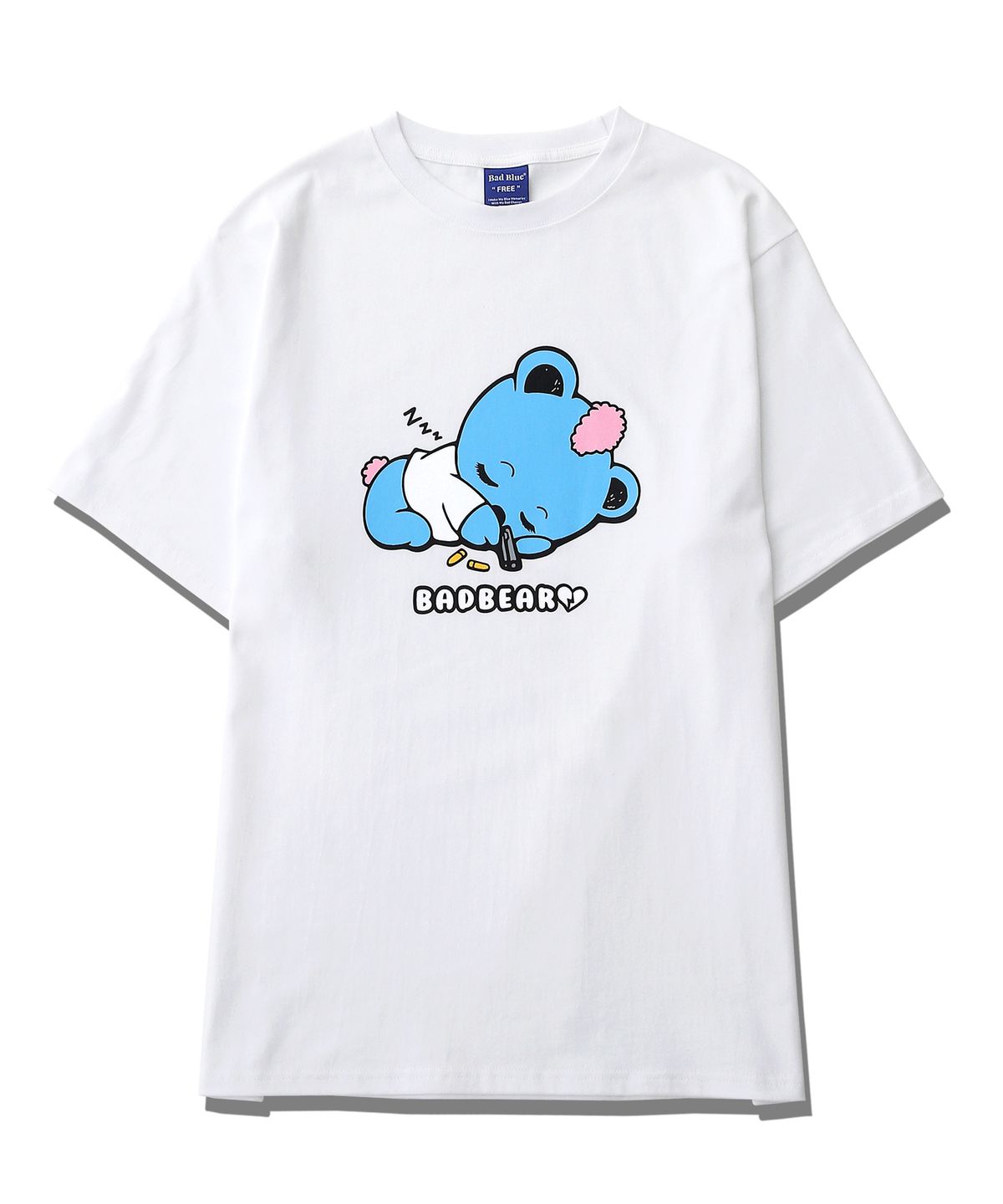 배드블루(BADBLUE) Baby BadBear Oversized Tee White