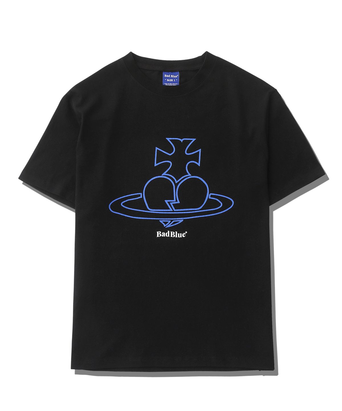 배드블루(BADBLUE) Broken Heart Tee Black