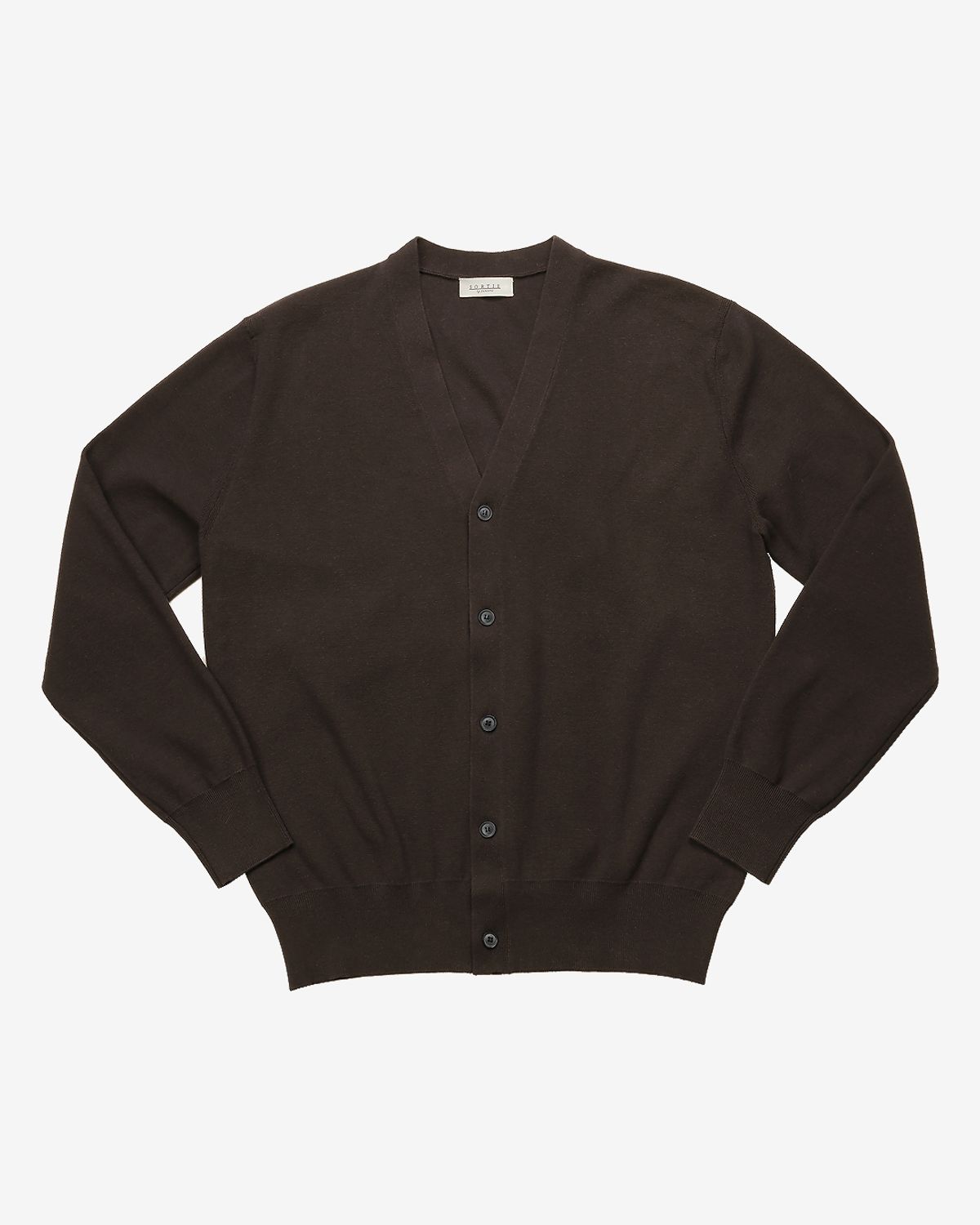 솔티(SORTIE) Essential Half Milano Cardigan (Brown)