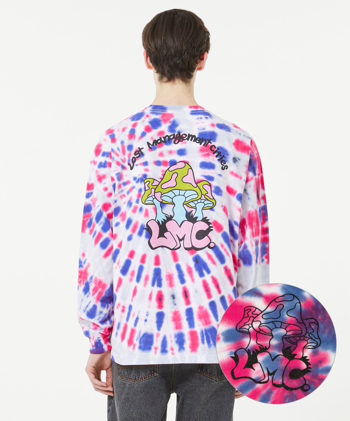 엘엠씨(LMC) TIE DYE MUSHROOM LONG SLV TEE purple