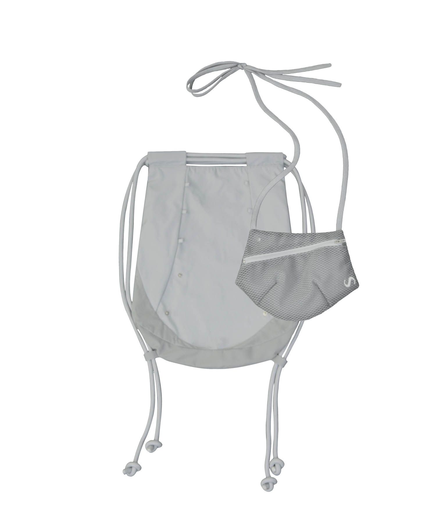 [OJOS] ★ Detachable Pocket Gym Sack OJOS Detachable Pocket Gym sack WHITE（オホス デタッチャブル