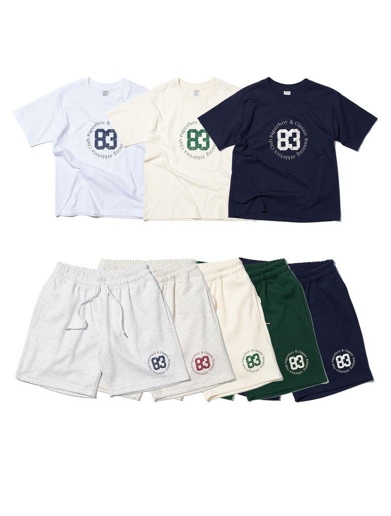 [세트] 비기닝83 반팔 & 하프팬츠 셋업