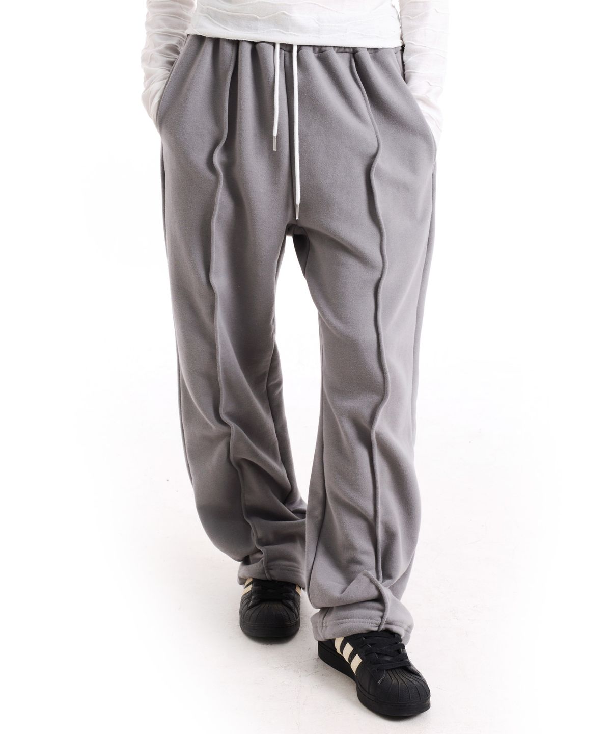 피스메이커(PIECE MAKER) WIRE SWEAT PANTS (GREY)