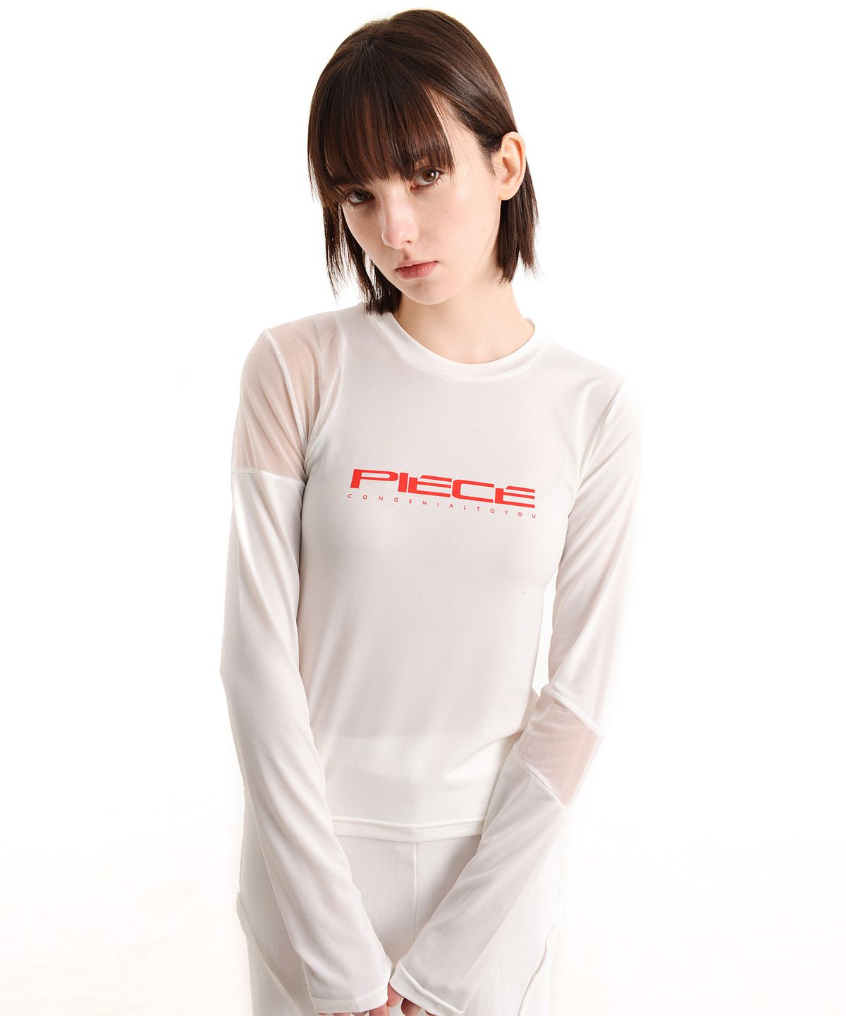 피스메이커(PIECE MAKER) PIECE MESH BLOCK LS (IVORY)
