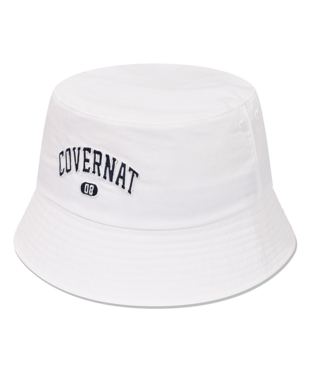 커버낫(COVERNAT) 아치 로고 버킷 햇 화이트