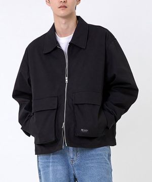 COTTON UTILITY JACKET 블랙