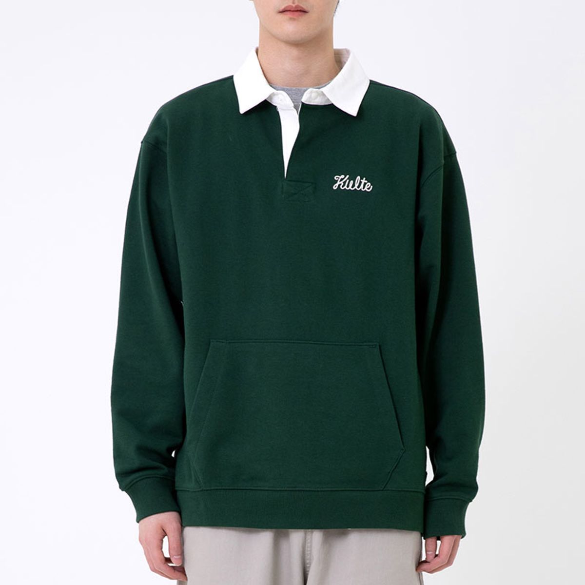 쿨트(KULTE) SCRIPT RUGBY CREWNECK 그린