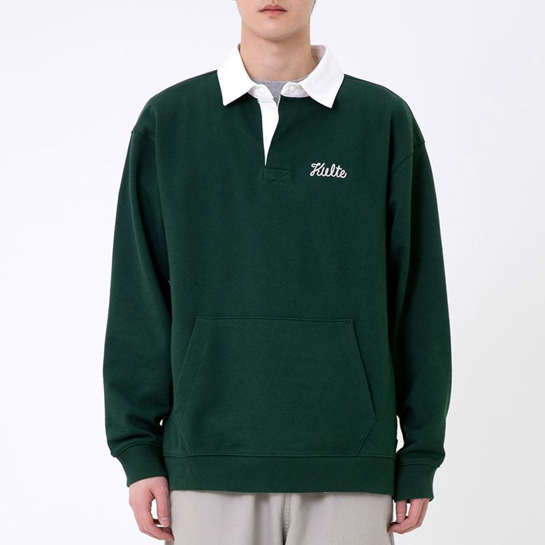 SCRIPT RUGBY CREWNECK 그린