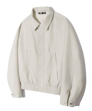 트윌 리벳 블루종 집업 자켓 (CREAM)