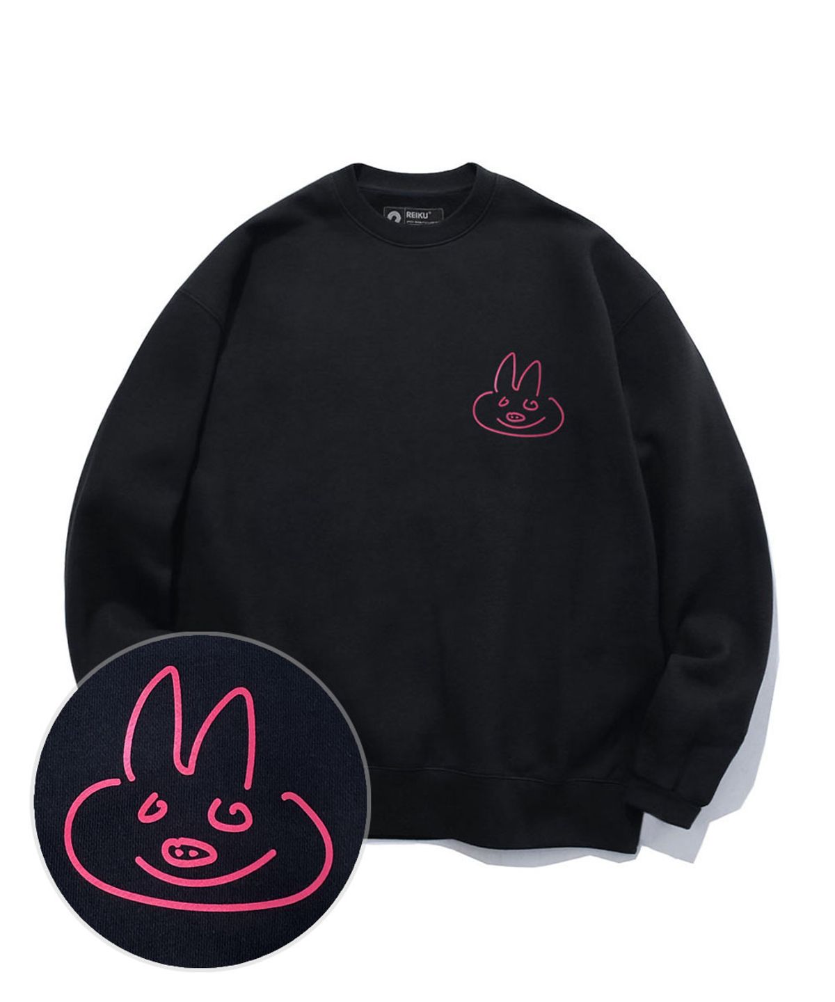 레이쿠(REIKU) rk rabbitpig mtm black