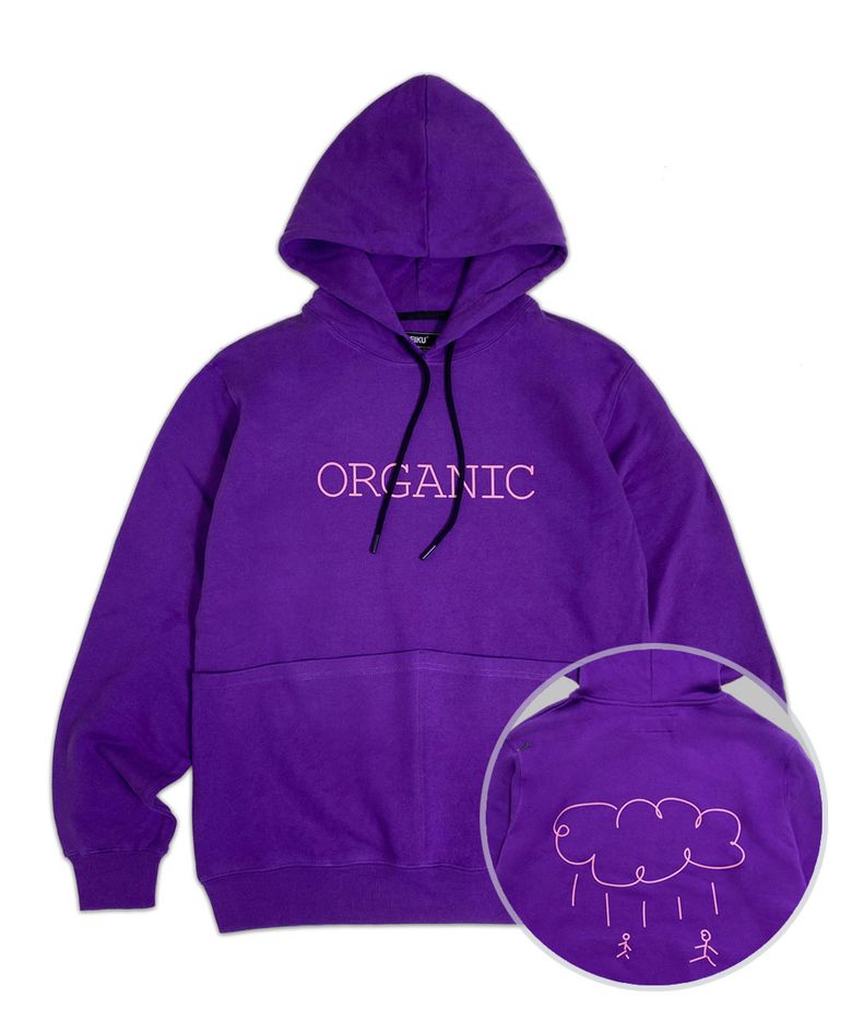 rk organic hoodie puple