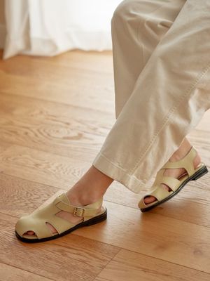 BMS22006 LEAF SANDAL / 2COLORS