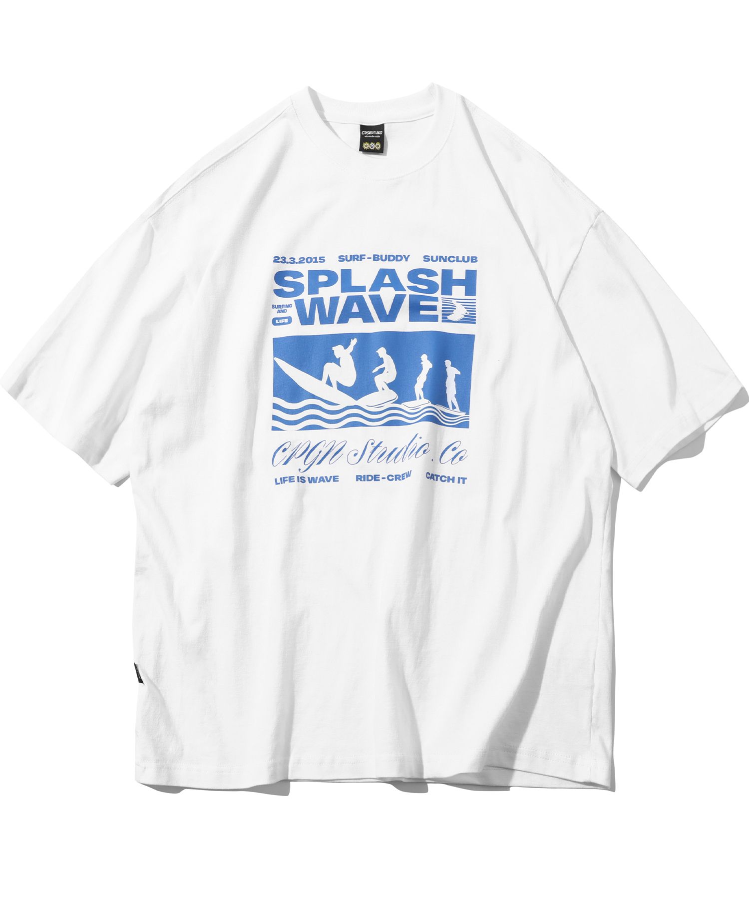 【CPGN STUDIO】SPLASH WAVE Pigment Short Sleeve T-shirt MUSINSA | CPGN STUDIO SPLASH WAVE Short Sleeve T-Shirt White