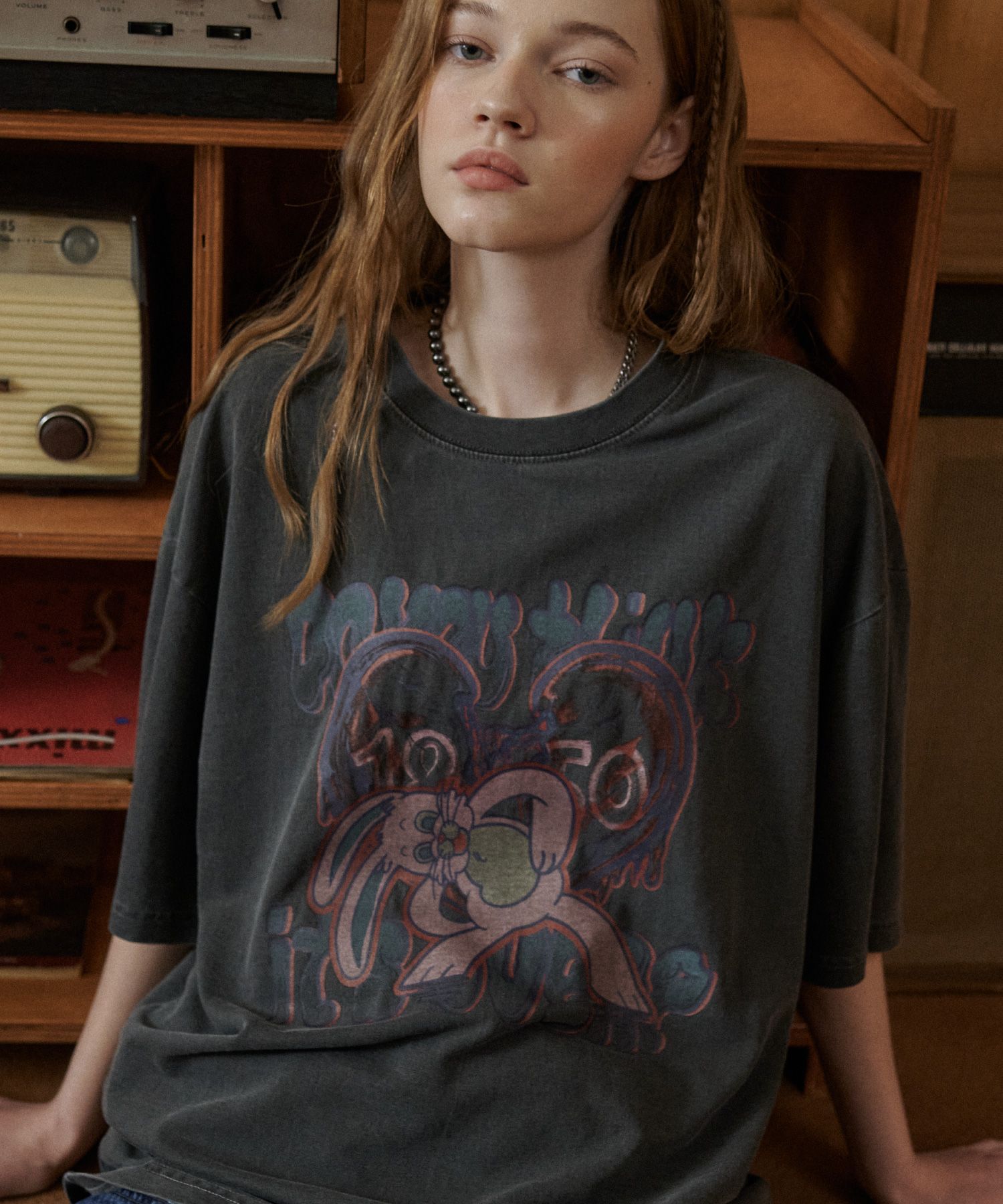 MUSINSA | CPGN STUDIO Mad Hoppi Pigment Short Sleeve T-shirt