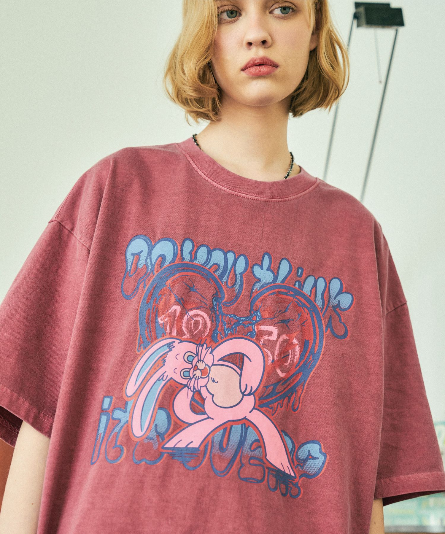 【CPGN STUDIO】Mad Hoppi Short Sleeve T-shirt MUSINSA公式 | CPGN STUDIO Mad Hoppi Pigment Short Sleeve T