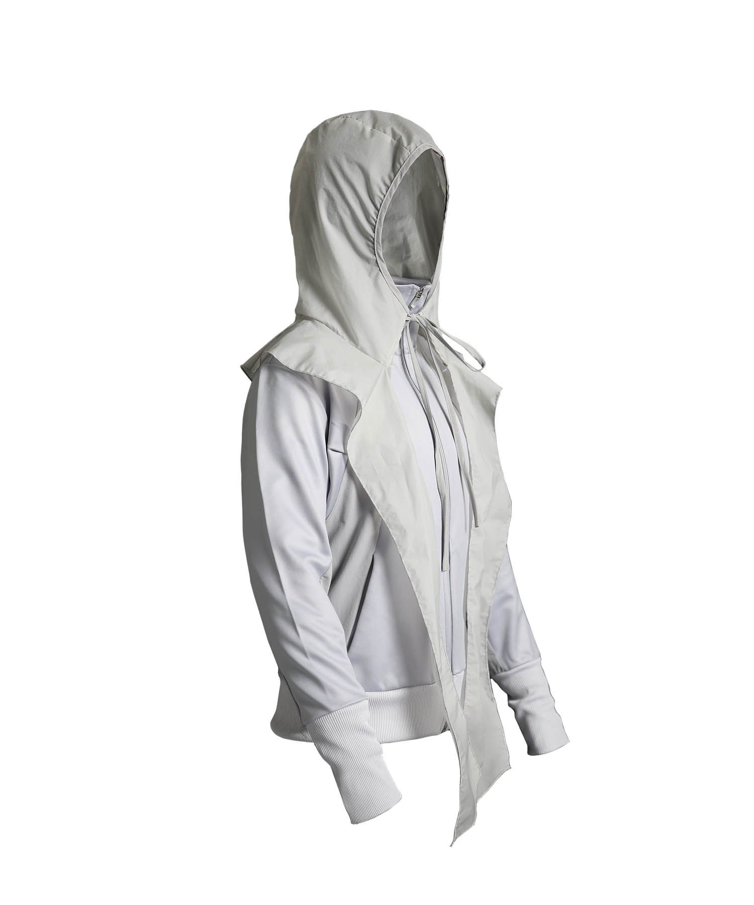 ojos Ruffled Jersey Zip-up オホス ジップアップ MUSINSA公式 | OJOS Ruffled Jersey Zip-up / Grey