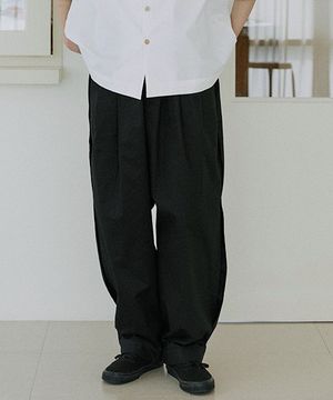 유니섹스 사이드 벌룬팬츠 (블랙)