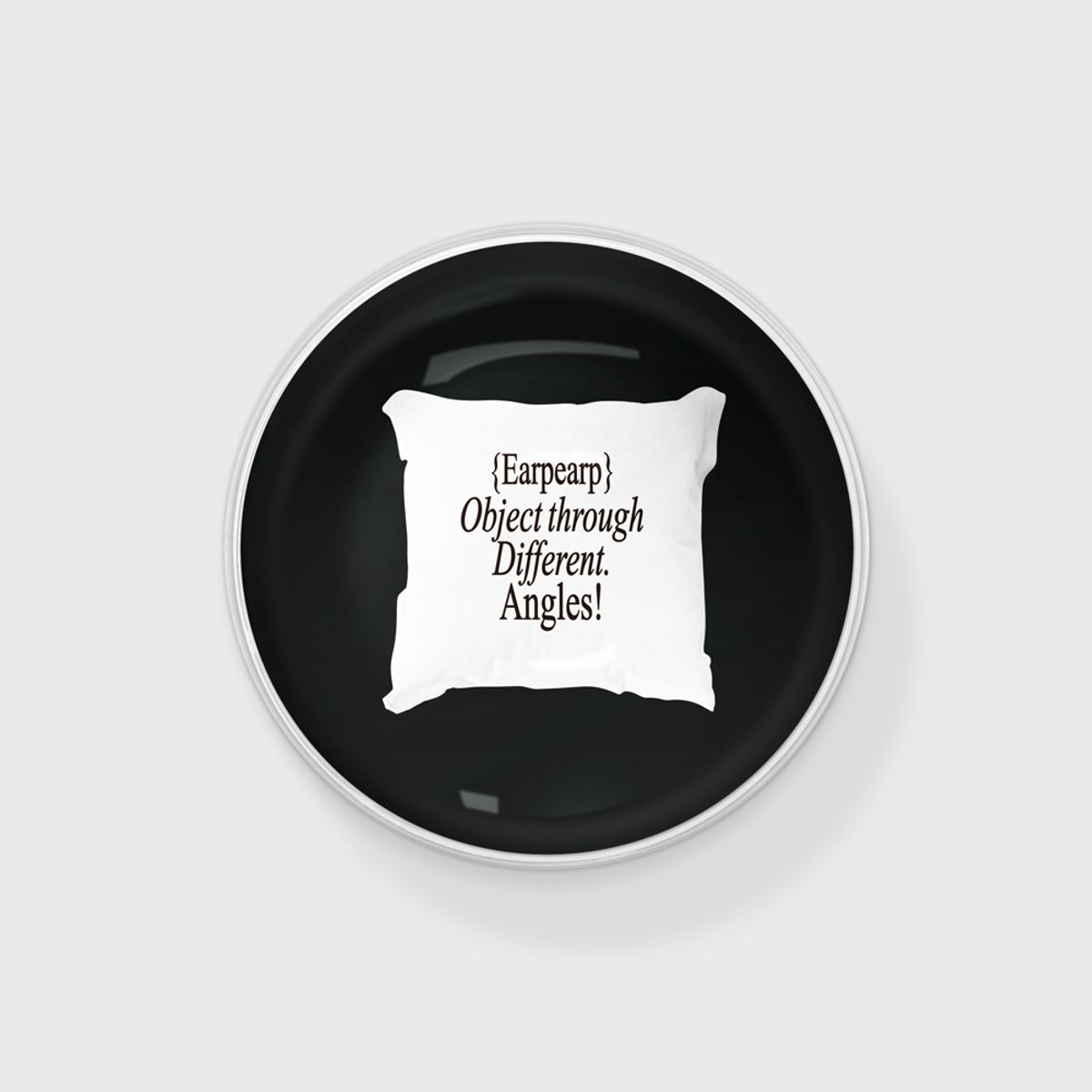 어프어프(EARPEARP) NEW SLOGAN CUSHION-BLACK(구슬톡)
