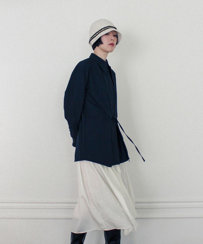 Double Layered Shirt (NAVY)