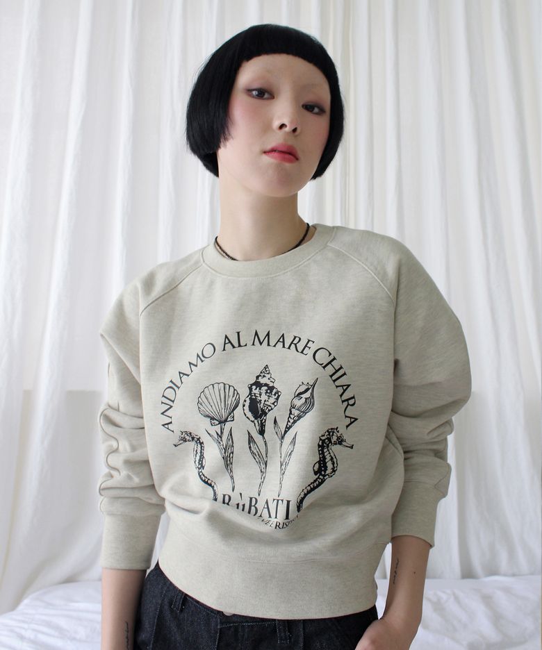 Shell Flower Sweatshirt (OATMEAL)