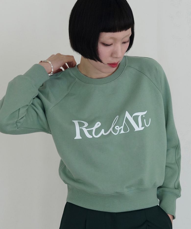 Lettering Logo Sweatshirt (PISTACHIO)
