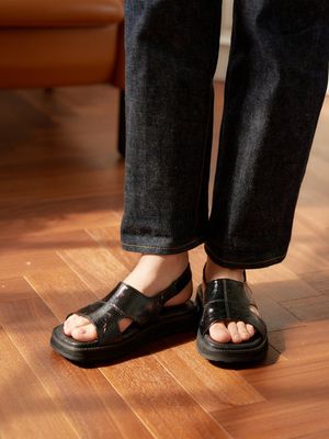 BMS22011 CROSS SANDAL / 2COLORS