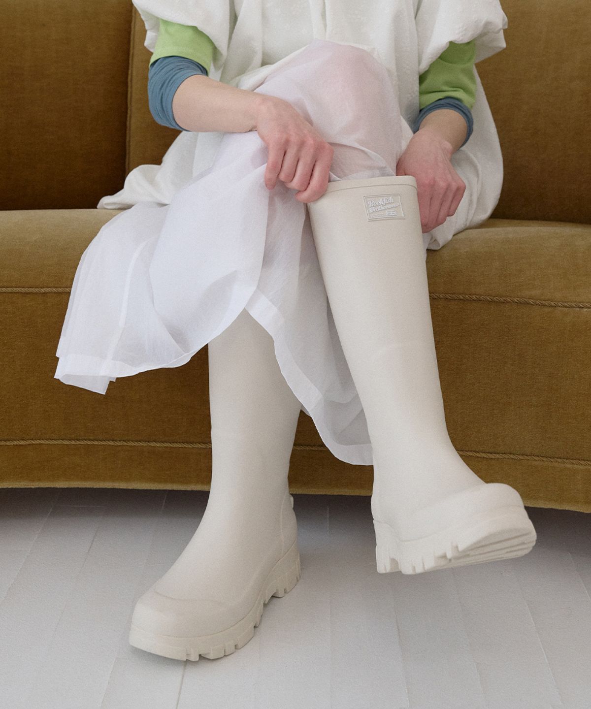 락피쉬웨더웨어(ROCKFISH WEATHERWEAR) PLATFORM RAIN BOOTS LONG - 3 colors