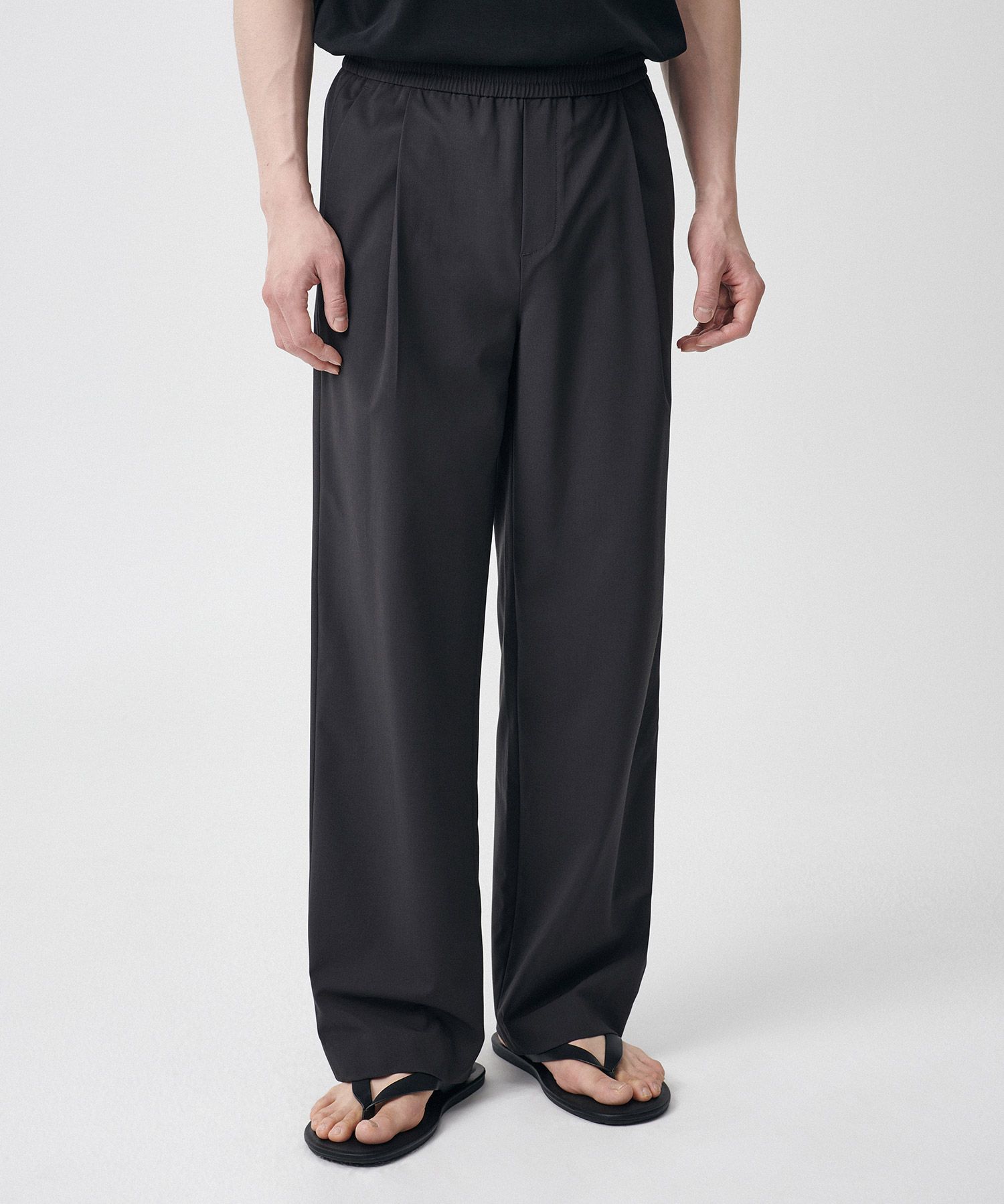 【MODERNIF】Cool Banding One Tuck Wide Slacks MUSINSA | MUSINSA STANDARD [Cool Standard] One Tuck Wide