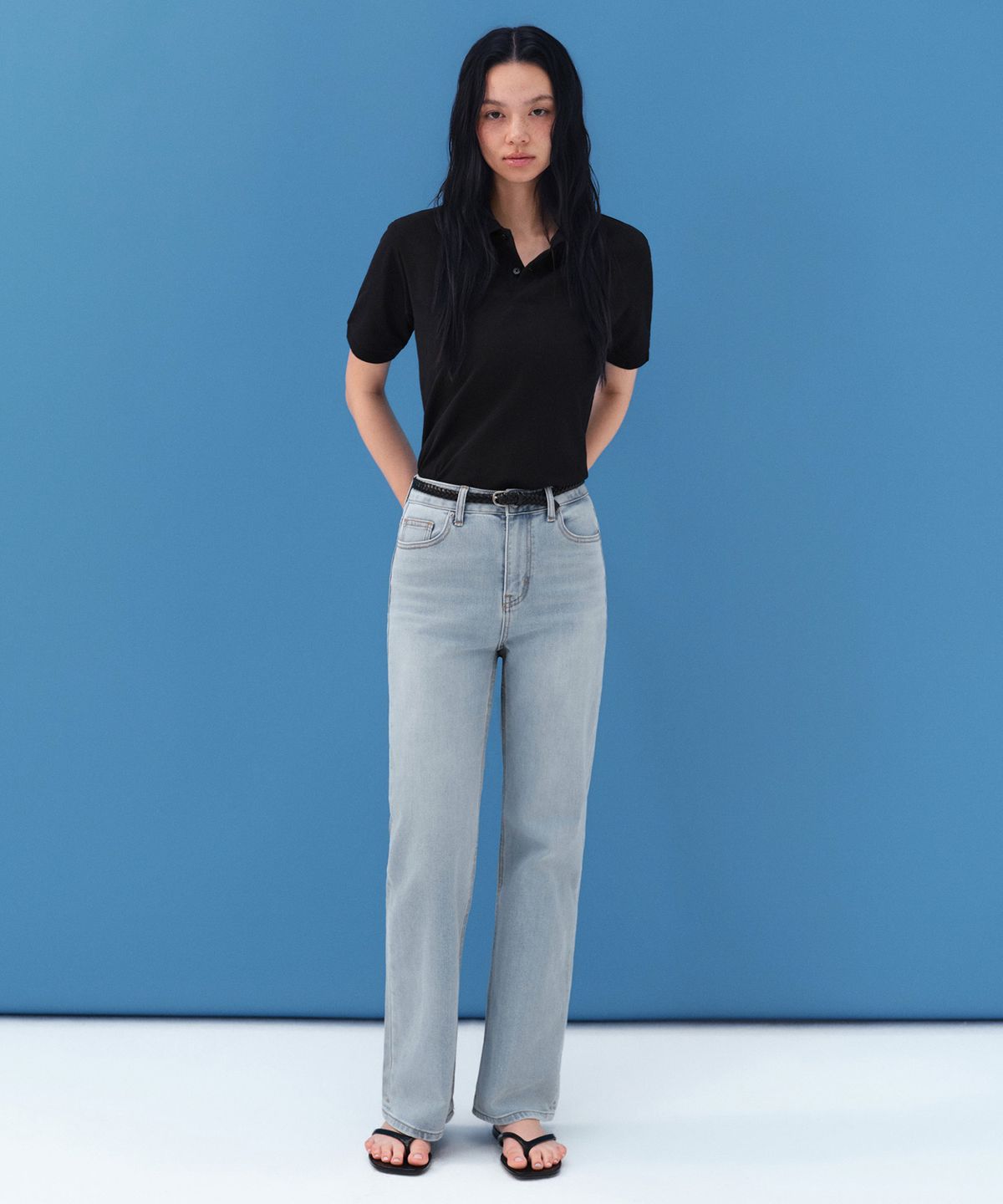 무신사 스탠다드 우먼(MUSINSA STANDARD WOMAN) [쿨탠다드] 우먼즈 스트레이트 데님 팬츠 [라이트 인디고]