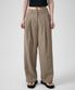 우먼즈 크링클 와이드 팬츠 [베이지]