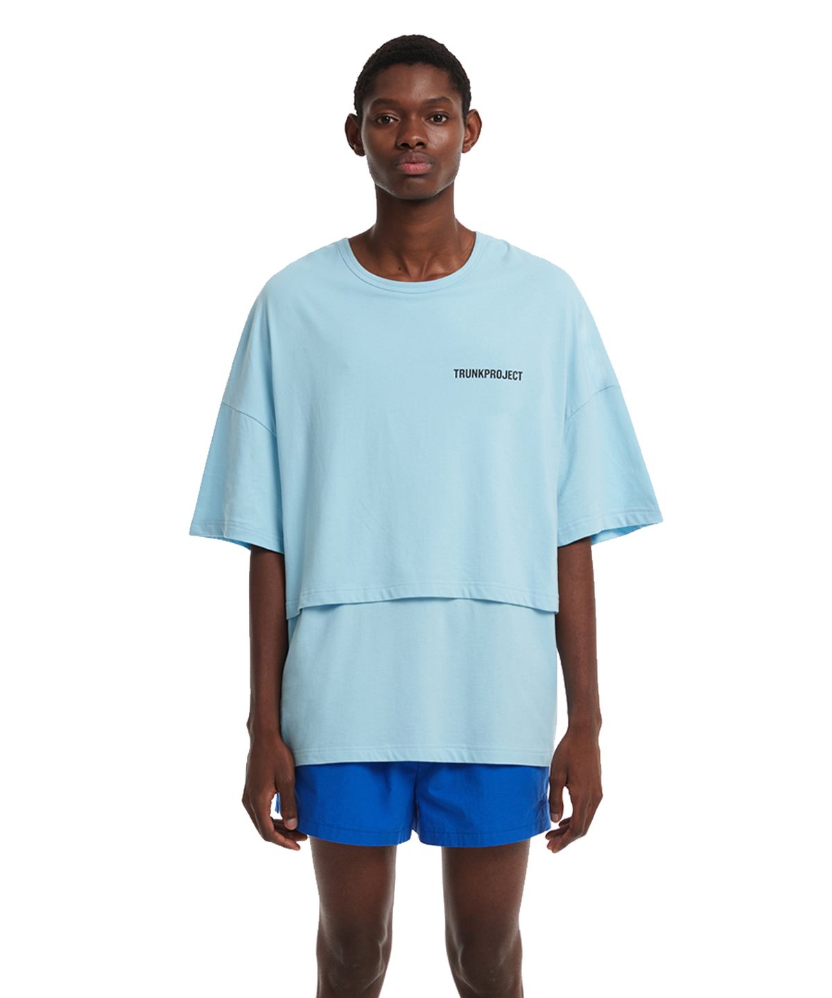 트렁크프로젝트(TRUNK PROJECT) Layered T-Shirt_Blue