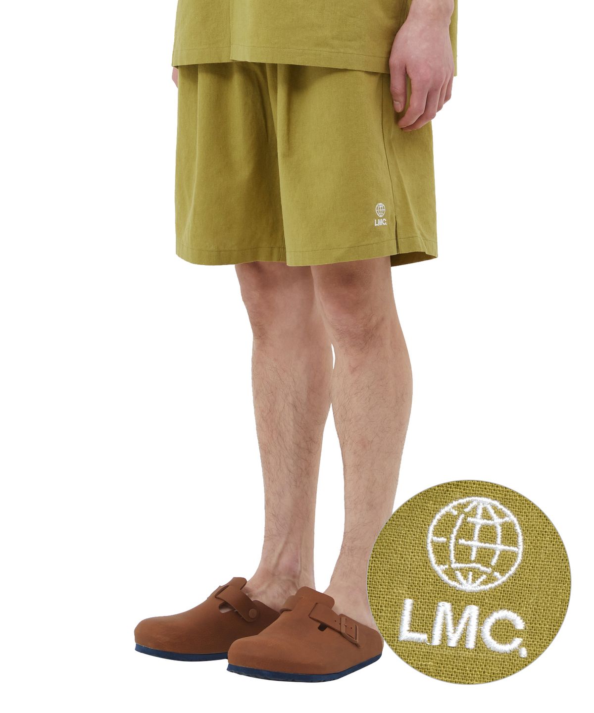 엘엠씨(LMC) GLOBE LINEN SHORTS olive