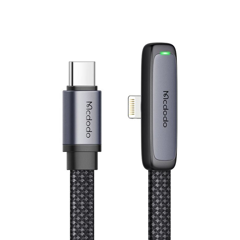 TR 90도 라이트 C타입 to 8핀 PD 고속충전 케이블 CA335