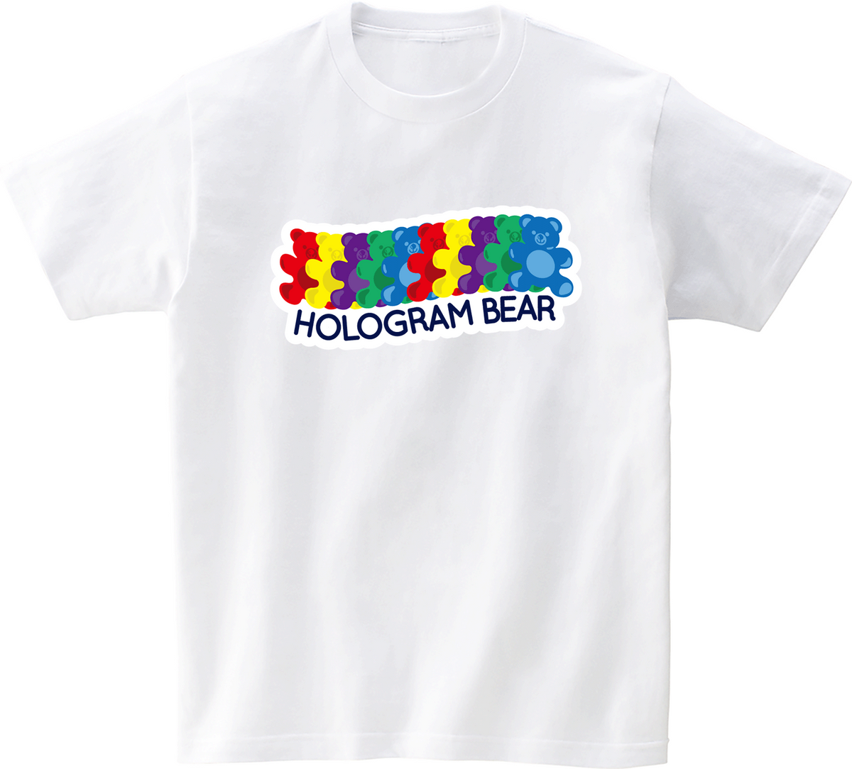 어썸어스(AWESOMEUS) (23SS)Hologram Bear 반팔 티셔츠 화이트