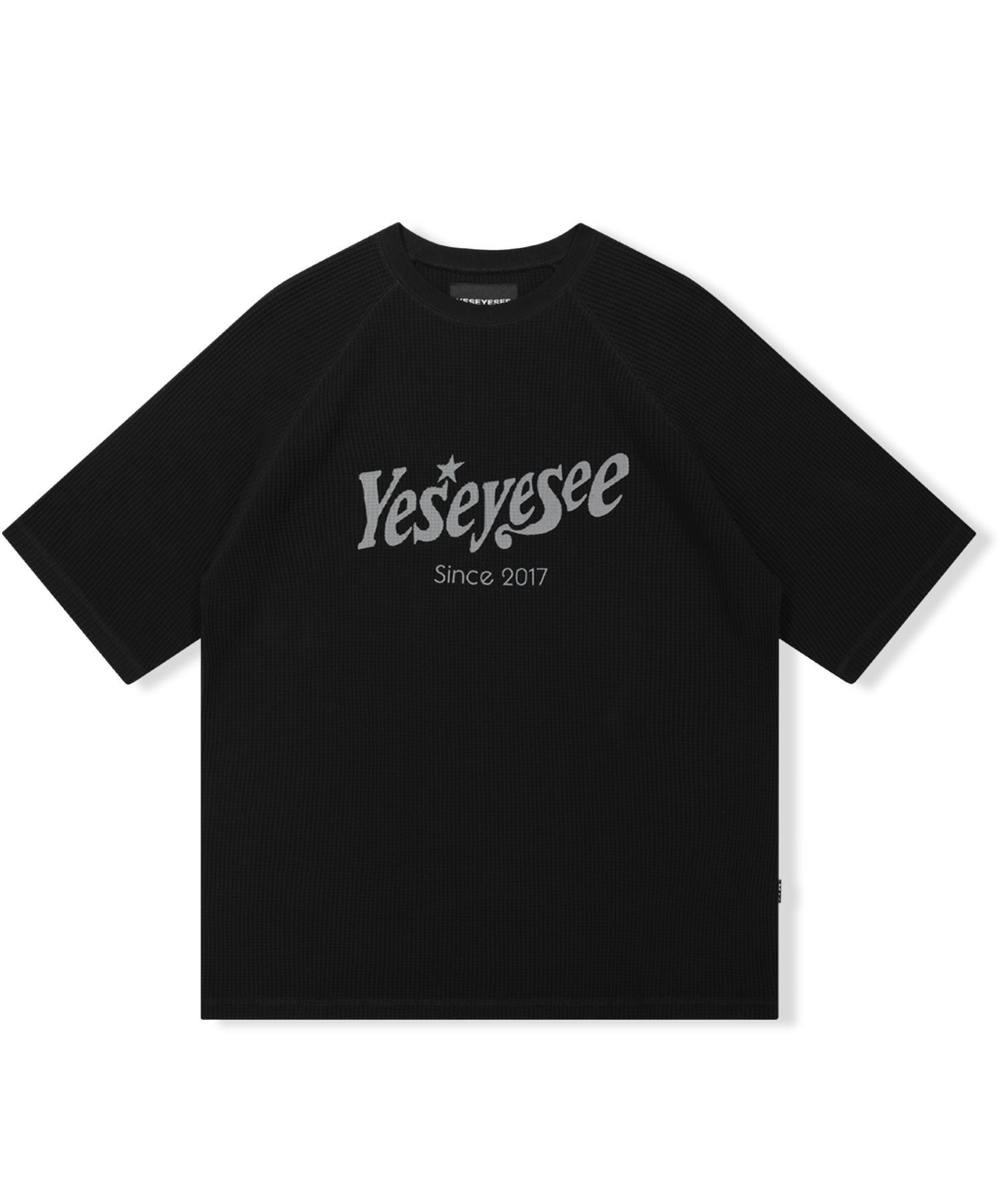 ★2023SS新作★YESEYESEE★Y.E.S Raglan Waffle Tee MUSINSA | YESEYESEE YES Raglan Waffle Tee Black