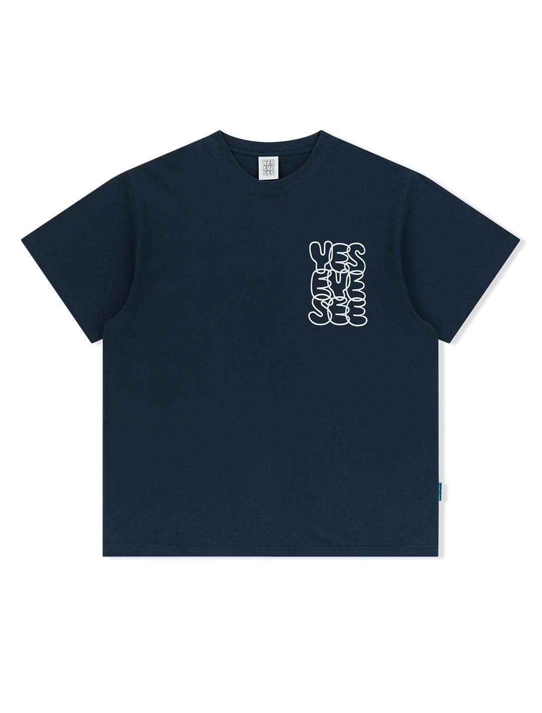 MUSINSA | YESEYESEE C-Logo Tee Navy