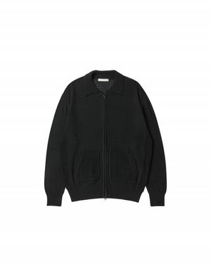 네트 카라 집업 (블랙)