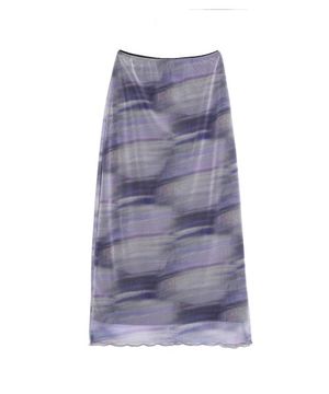 FOG LONG MESH SKIRT_PURPLE
