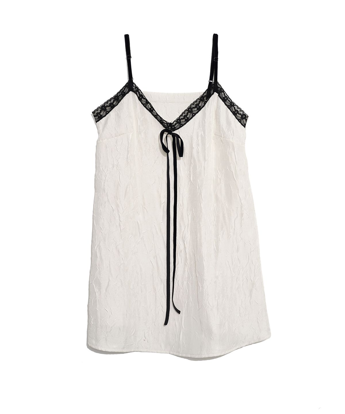 하이스쿨디스코(HIGH SCHOOL DISCO) CRUMPLED SLIP TOP_IVORY