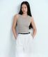 우먼즈 에센셜 탱크 탑 [그레이쉬 베이지]