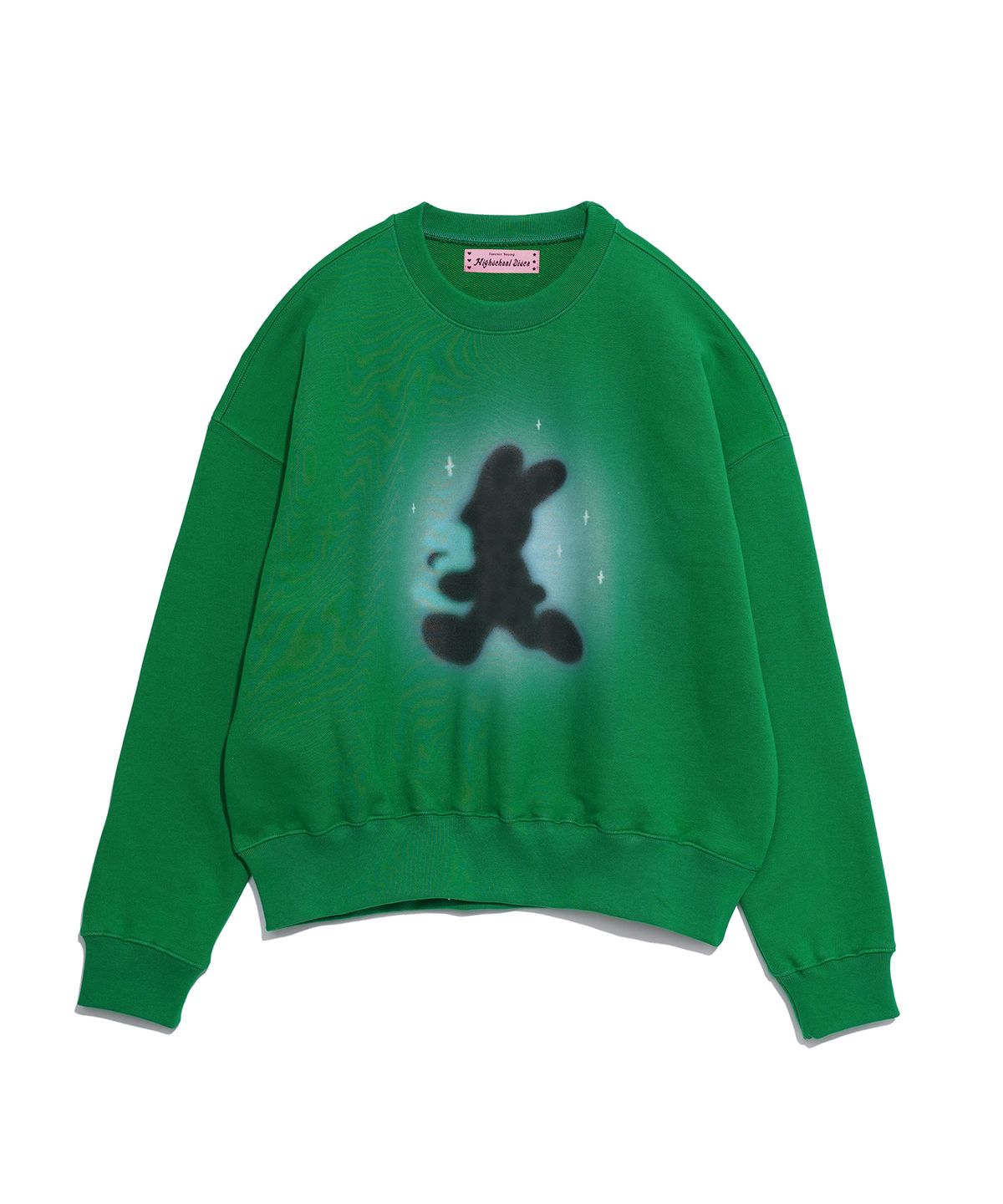 하이스쿨디스코(HIGH SCHOOL DISCO) BLACK RABBIT SWEATSHIRT_GREEN